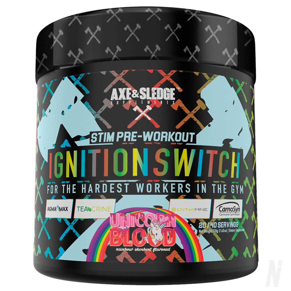 CLEAARANCE Axe & Sledge Ignition Switch Pre workout Short Dated Best