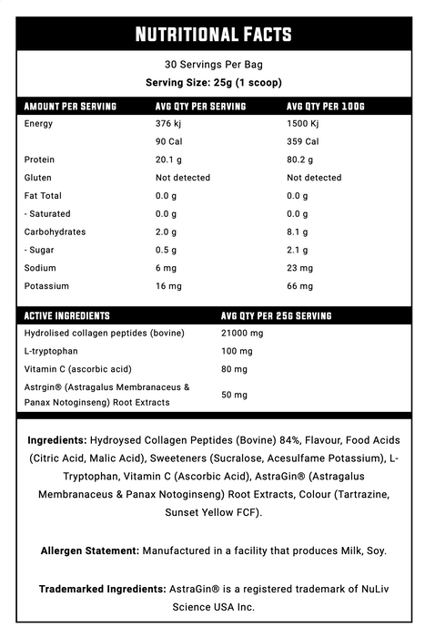Nexus Super Protein Water (Collagen + Astragin) - Nutrition Industries Australia
