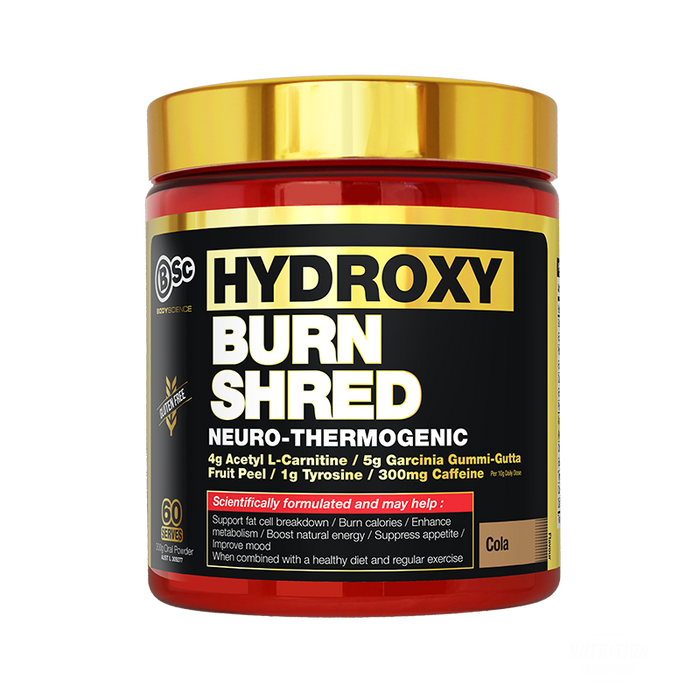 Bsc Hydroxy Burn Shred Neuro-Thermogenic 60ServesFat BurnerBsc - Nutrition Industries