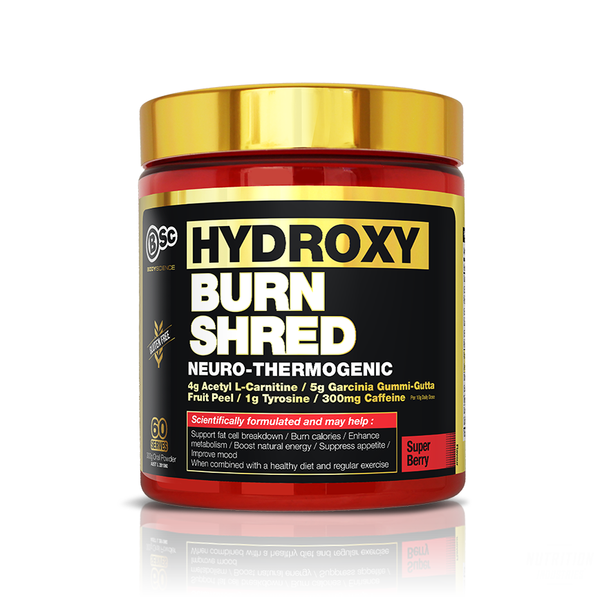 Bsc Hydroxy Burn Shred Neuro-Thermogenic 60ServesFat BurnerBsc - Nutrition Industries