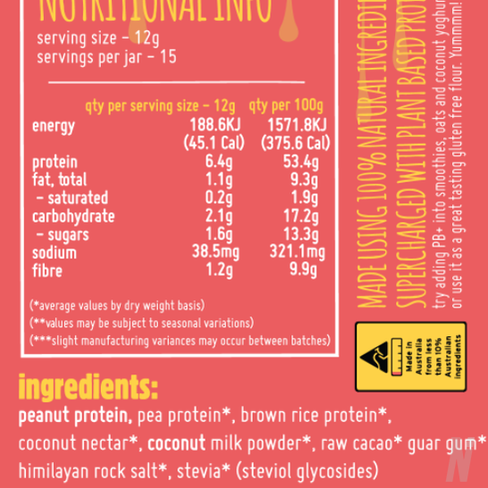 Macro Mike - Powdered Peanut Butter PB+ - Nutrition Industries Australia